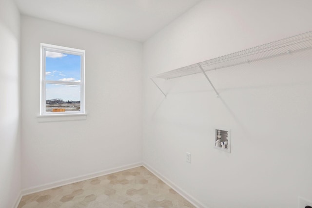 laundry room with washer hookup