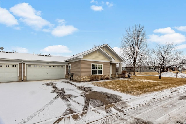 view of front of house featuring a garage