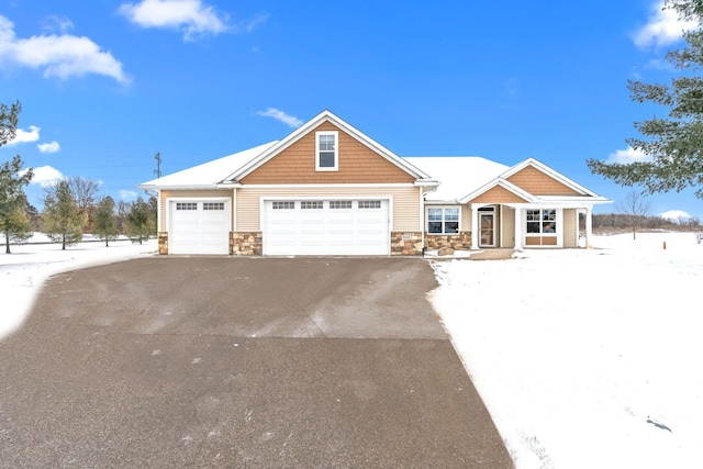 view of front of house featuring a garage