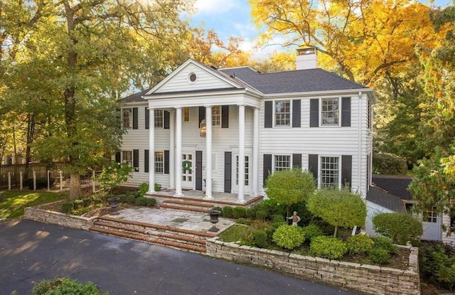 view of neoclassical / greek revival house