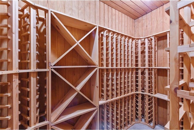 view of wine room