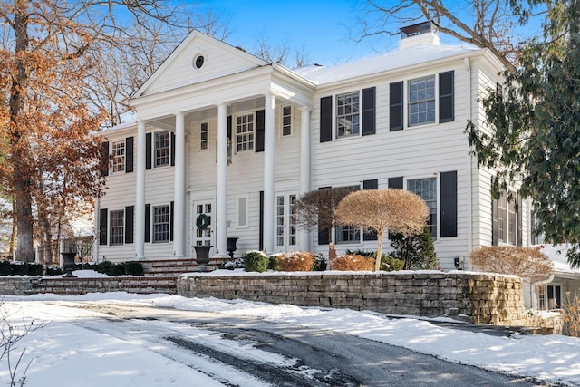 view of neoclassical / greek revival house