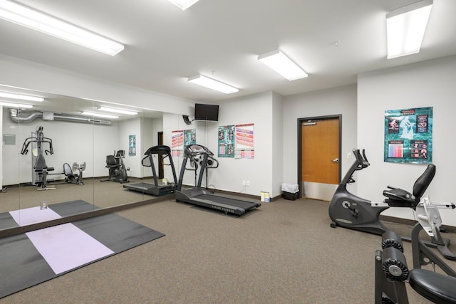 view of exercise room