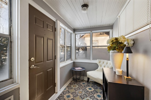 view of sunroom / solarium