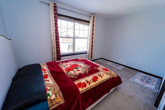 bedroom featuring carpet flooring