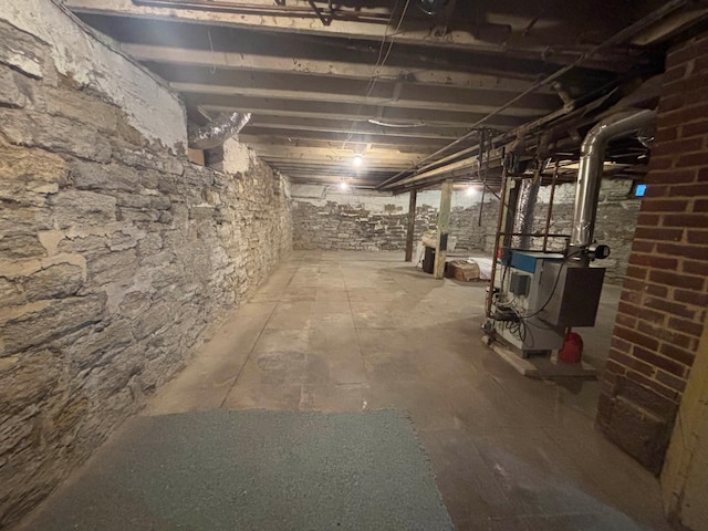 view of basement