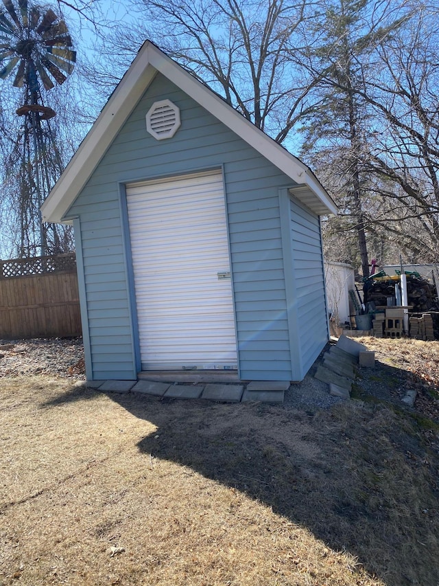 view of outbuilding