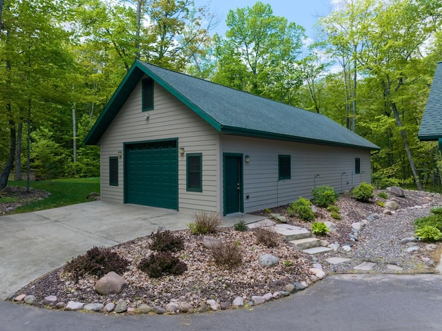 2772 25th Ave Unit B, Cedar Lake Twp, WI 54868 - detached garage featuring driveway