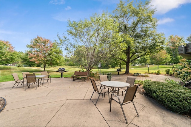 view of patio / terrace featuring outdoor dining area