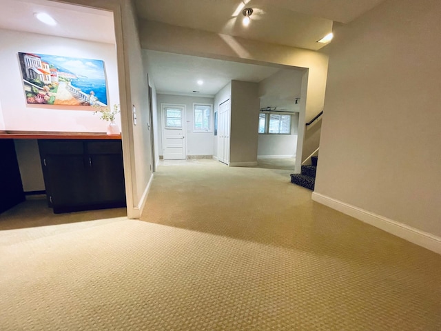 corridor featuring carpet