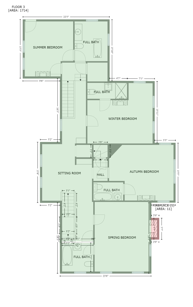 706 4th St, Red Wing, MN 55066 - floor plan / room layout