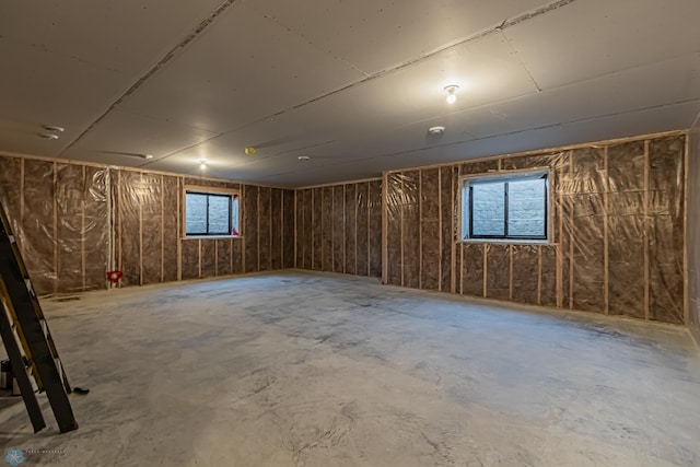 basement featuring a healthy amount of sunlight