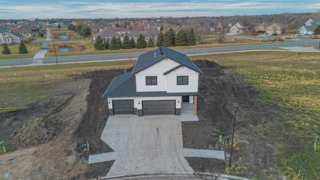 drone / aerial view featuring a residential view