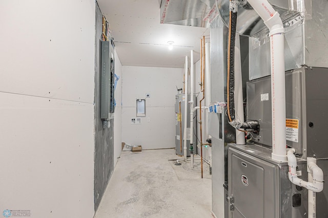 1264 Marlys Dr W, West Fargo, ND 58078 - utilities with water heater, heating unit, and electric panel
