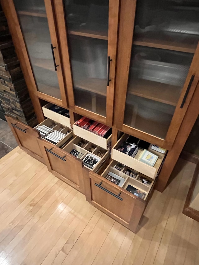 interior details featuring wood finished floors