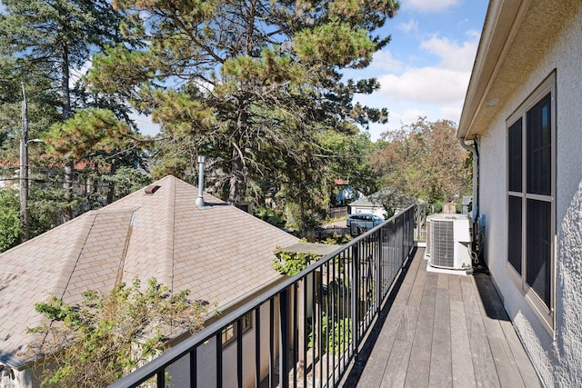 balcony with central AC