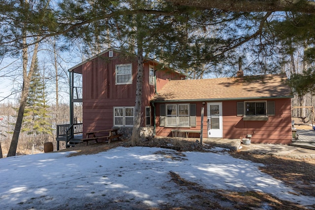 view of chalet / cabin