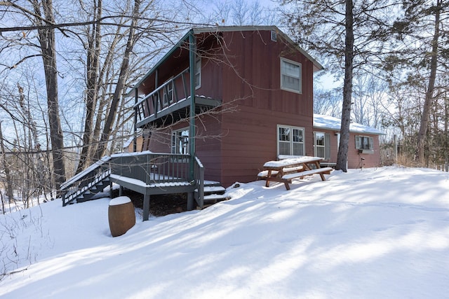 exterior space with a deck