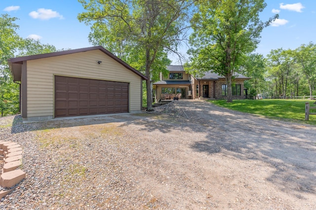 1378 Larrup Trl SW, Pine River, MN 56474 - view of front of property featuring a detached garage and an outbuilding