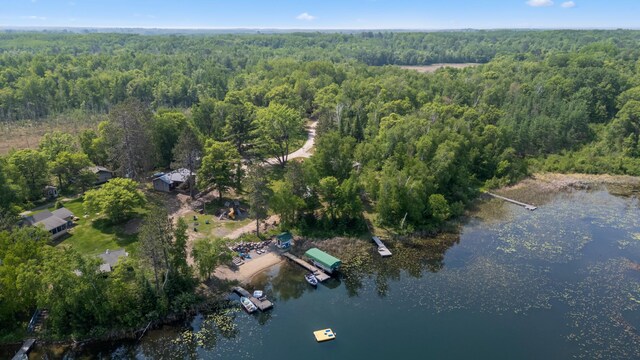 1378 Larrup Trl SW, Pine River, MN 56474 - view of property location with a heavily wooded area and a nearby body of water
