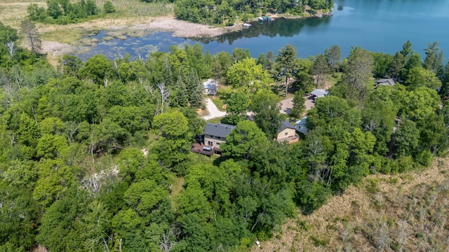 1378 Larrup Trl SW, Pine River, MN 56474 - bird's eye view of a large body of water and a heavily wooded area