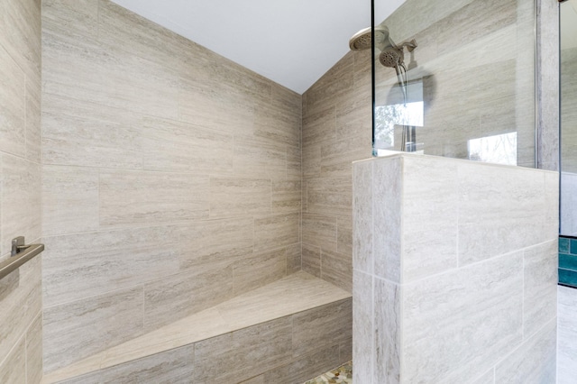 bathroom with walk in shower