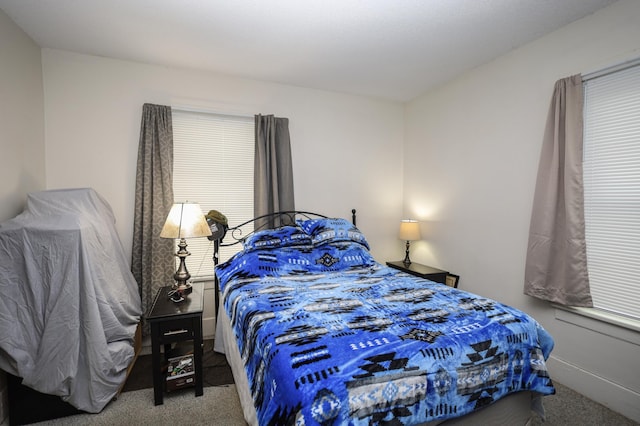 bedroom featuring carpet flooring