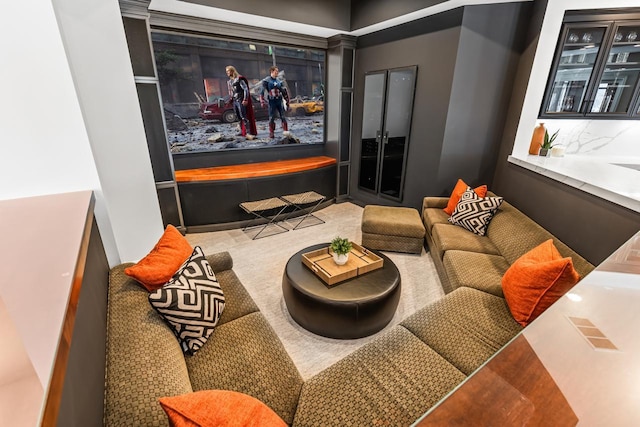 view of home theater room