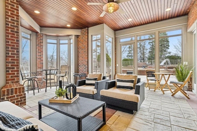18313 Nicklaus Way, Eden Prairie, MN 55347 - sunroom / solarium with french doors