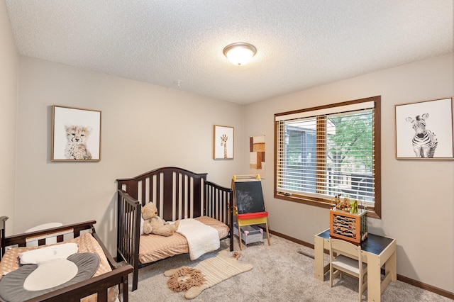 14371 Embry Path, Apple Valley, MN 55124 - carpeted bedroom featuring a textured ceiling and baseboards