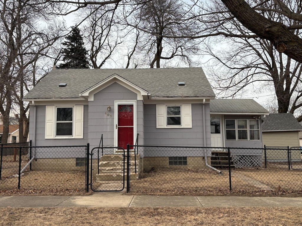 view of bungalow-style home