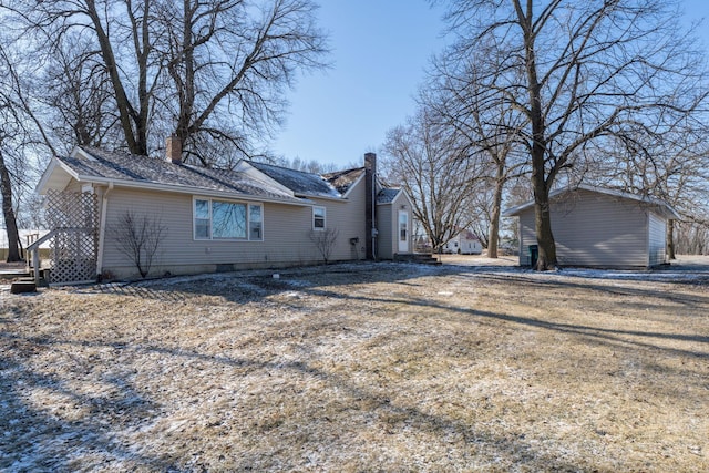 view of rear view of property