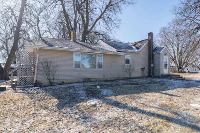 view of rear view of property