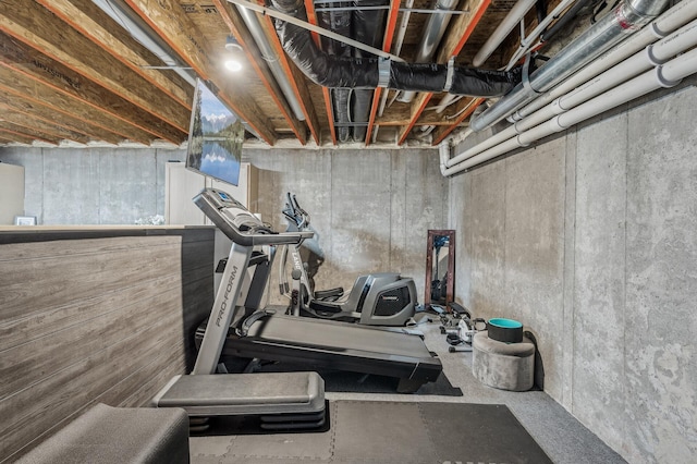 view of workout room