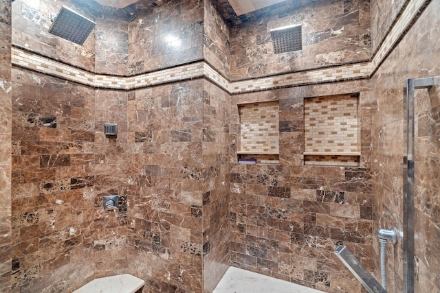 bathroom with walk in shower