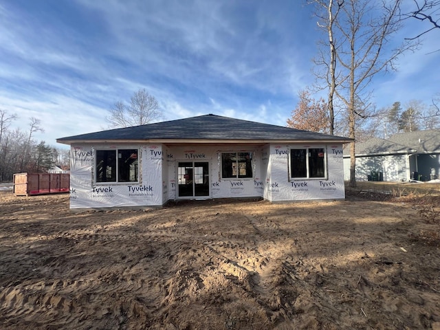 view of rear view of property