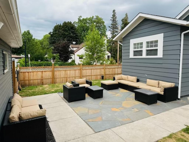 view of patio / terrace with outdoor lounge area