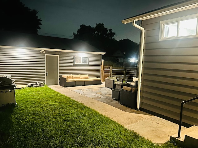 view of patio / terrace featuring an outdoor hangout area