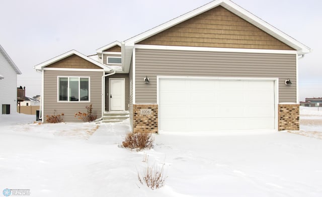 craftsman-style house featuring a garage