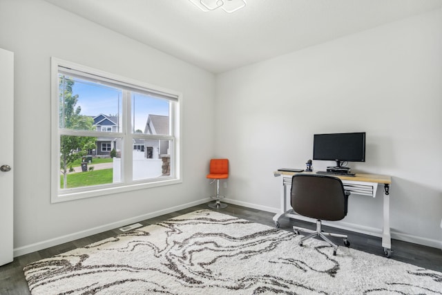 18338 Dove Ct, Eden Prairie, MN 55347 - office featuring dark wood-type flooring