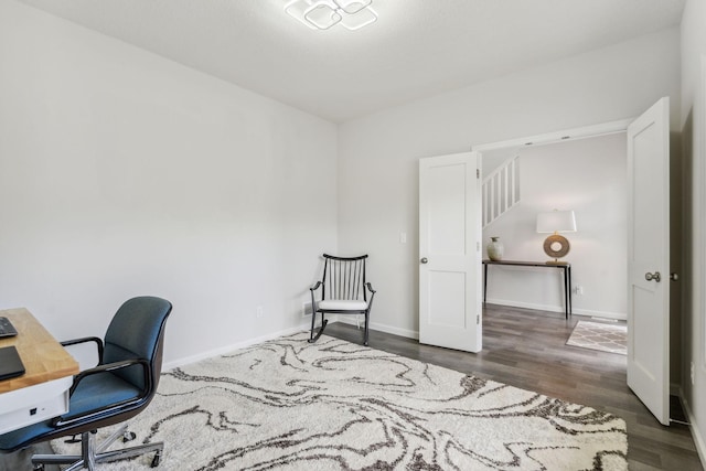 18338 Dove Ct, Eden Prairie, MN 55347 - office area with dark hardwood / wood-style floors