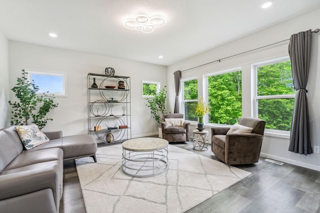 18338 Dove Ct, Eden Prairie, MN 55347 - living room featuring dark hardwood / wood-style flooring