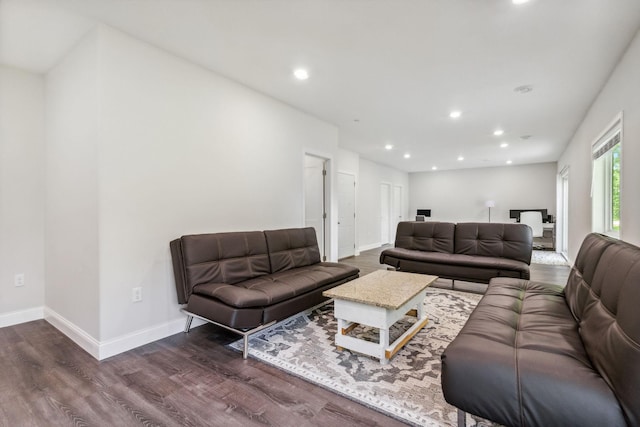 18338 Dove Ct, Eden Prairie, MN 55347 - living room featuring dark wood-type flooring