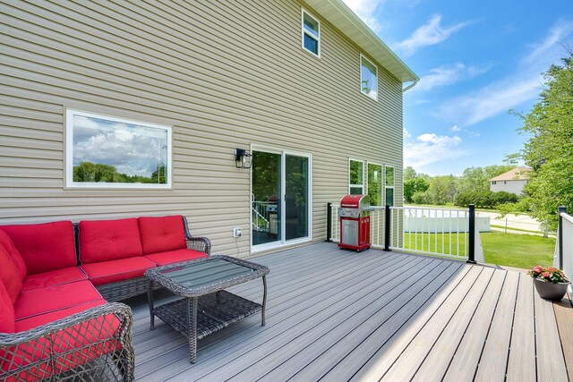 18338 Dove Ct, Eden Prairie, MN 55347 - deck with an outdoor hangout area