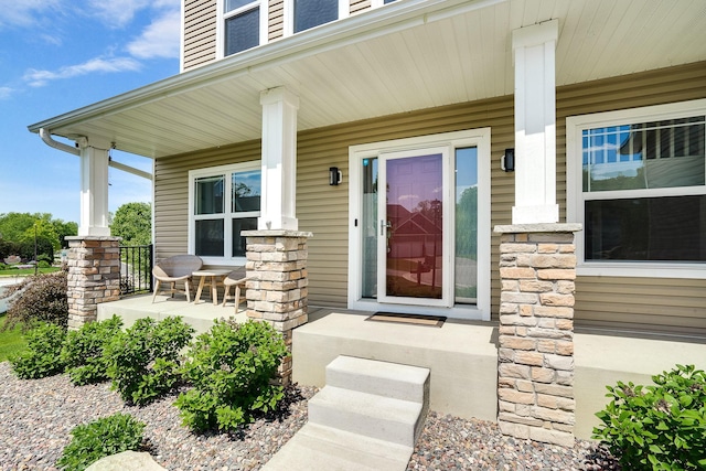 18338 Dove Ct, Eden Prairie, MN 55347 - property entrance with covered porch