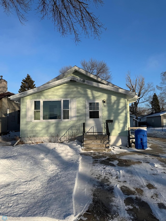 view of front of home