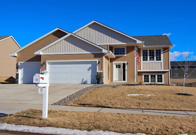 view of front of home featuring a garage