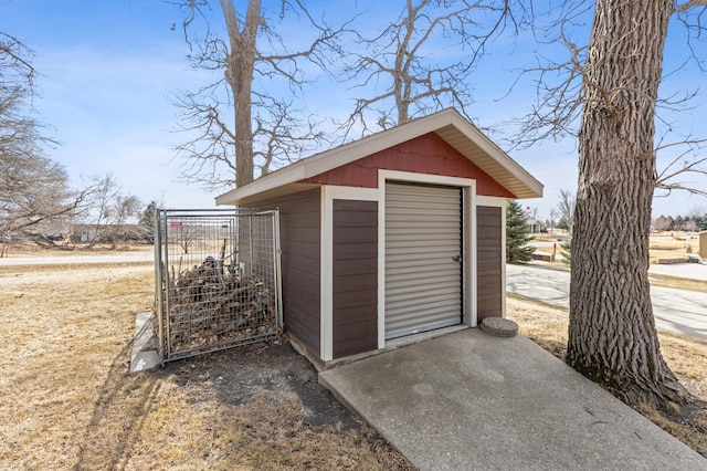 view of outbuilding featuring an outdoor structure