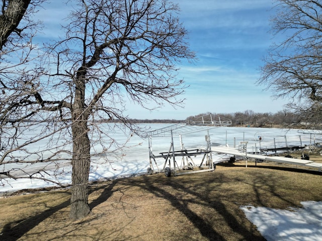 view of dock