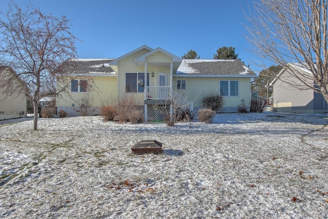 view of front of home